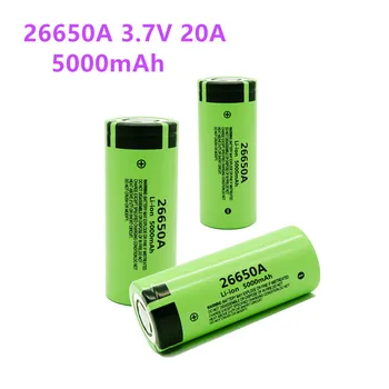 1-10VNT 26650A 3.7 V 5000mAh baterija didelės talpos, 26650 20A maitinimo baterijos ličio jonų baterija žaislų žibintuvėlis