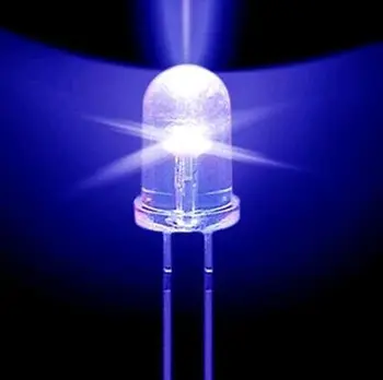 1000 vnt./Daug 5mm LED Pabrėžti Bule Šviesos diodų (LED) ilgas Kojas LED Didmeninė Dropshipping