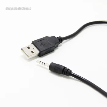 2,5 mm male į USB įkrovimo kabelis/duomenų Vandeniui Žiūrėti Paslėptas DVR Skaitmeninis Fotoaparatas