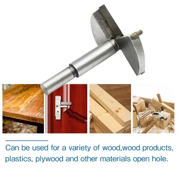 5-dalių rinkinys, Fraeser frezavimo cutter Puodą gręžimo su centro, medienos grąžtas karbidu 35/40/45/50/60 mm skersmens, knothole dri