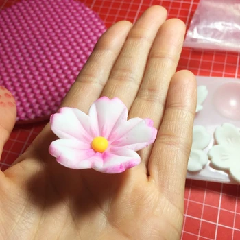5vnt/set Sakura Slapukas Pelėsių Antspaudas Sausainių Cutter Vyšnių Žiedų Gėlė 