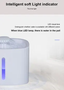 Automatinis Katė Fontanas Pet Geriamojo Vandens Dozatorius Elektros LED Šuo Geriamojo Fontano Vandens Cirkuliacijos Katė Finansuojančiojo Gerti Filtras