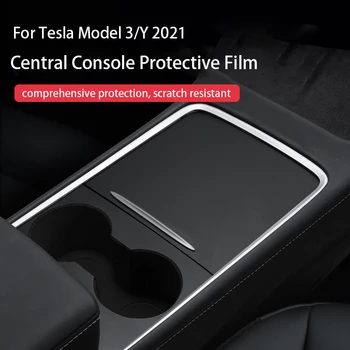 Automobilio Centrinėje Konsolėje Apsaugos Pleistras Tesla Model 3 2021 ABS 3D Automobilių Reikmenys Apsauginės Plėvelės Tesla Model Y Dropship
