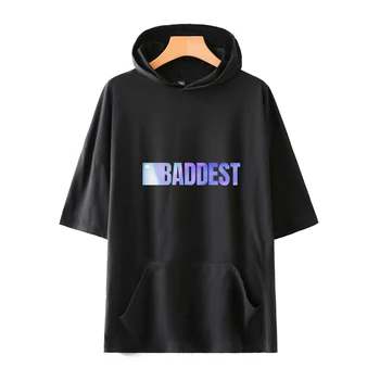 Harajuku Hoodies trumpomis Rankovėmis T-shirt Vyrai/moterys Vasaros Mados Tee Kda Į Baddest 2020 Karšto Naujas Žaidimas Cartoon Atsitiktinis Puse O-kaklo