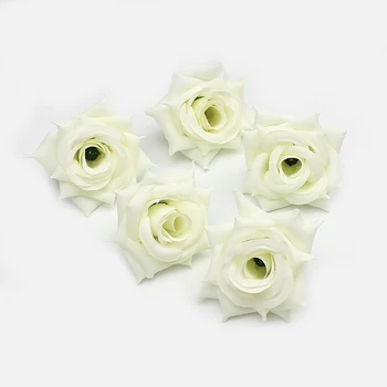 HUADODO 10vnt 5cm Dirbtinių Rožių žiedų galvučių šilko Gėlės Namuose 