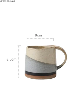 Japonijos Retro Keramikos Kavos Puodelį, Buitinės Keramikos Kabinti Ausies Puodelis Puodelis Anglų Popietės Arbata Arbatos Puodelio Pusryčiai Pieno Puodelis Dovanų
