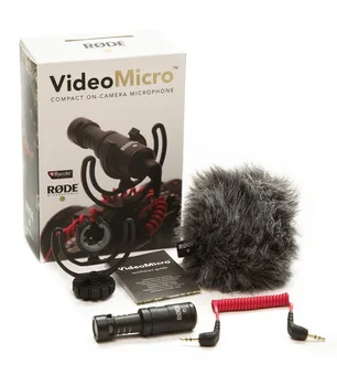 Jojo VideoMicro Kompaktiškas On-Camera Įrašymo Mikrofonas 