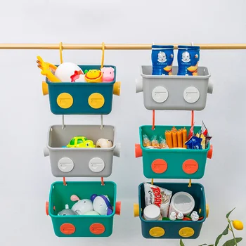Kūdikių Vonios Žaislai Mielas Kūrybos Robotas Plastiko Krepšį, Vonios Kambarys Kabinti Punch-Nemokamai Dušo Talpinimo Vandens Žaislai Vaikams