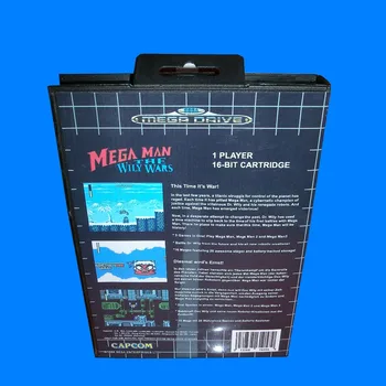 Mega vyras wily karai Su dėžute Ir Instrukcija 16bit MD Žaidimo Kortelės Sega Mega Drive Genesis