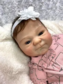 NPK 48CMreborn premie baby doll populiarus cocomalu rankų aukštos kokybės lėlės nekilnojamojo minkštos džiugu kūdikių kolekcines, meno lėlės