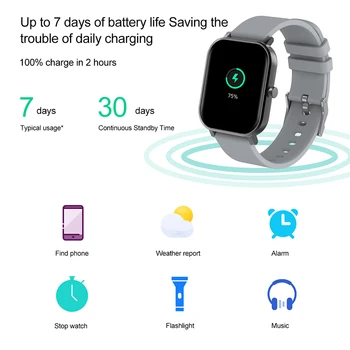 S10 Smart Watch Vyrų 1.69 Colių Full Touch Screen Širdies ritmo Fitness Tracker IP68 Vandeniui Smart Žiūrėti XiaoMi 