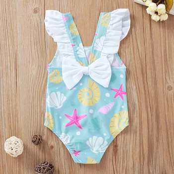 Vasaros 2021 Nauja Vaikiška Vaikams, Kūdikių Mergaitės Gėlių Bikini maudymosi Kostiumėliai maudymosi kostiumėlį, Maudymosi Kostiumas, Paplūdimio Mada Vaikams, Kūdikių maudymosi kostiumėlį