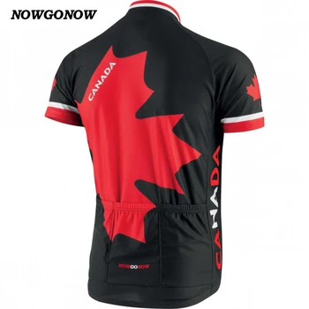 VYRAI karšto dviračių džersis juoda Kanados vėliava dviračiu dėvėti viršūnes nacionalinės rinktinės vasaros drabužių lauko sportwear jojimo lenktynių NOWGONOW