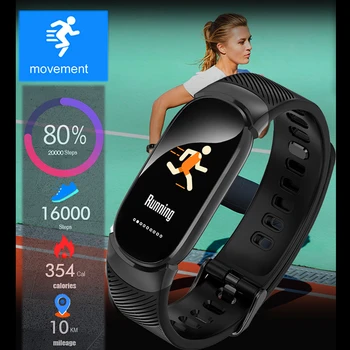 WISHDOIT Naujas Sporto Apyrankės Moterims Vandeniui LED Smart Watch Širdies ritmas, Kraujo Spaudimas Pedometer Watch laikrodis Skirta 