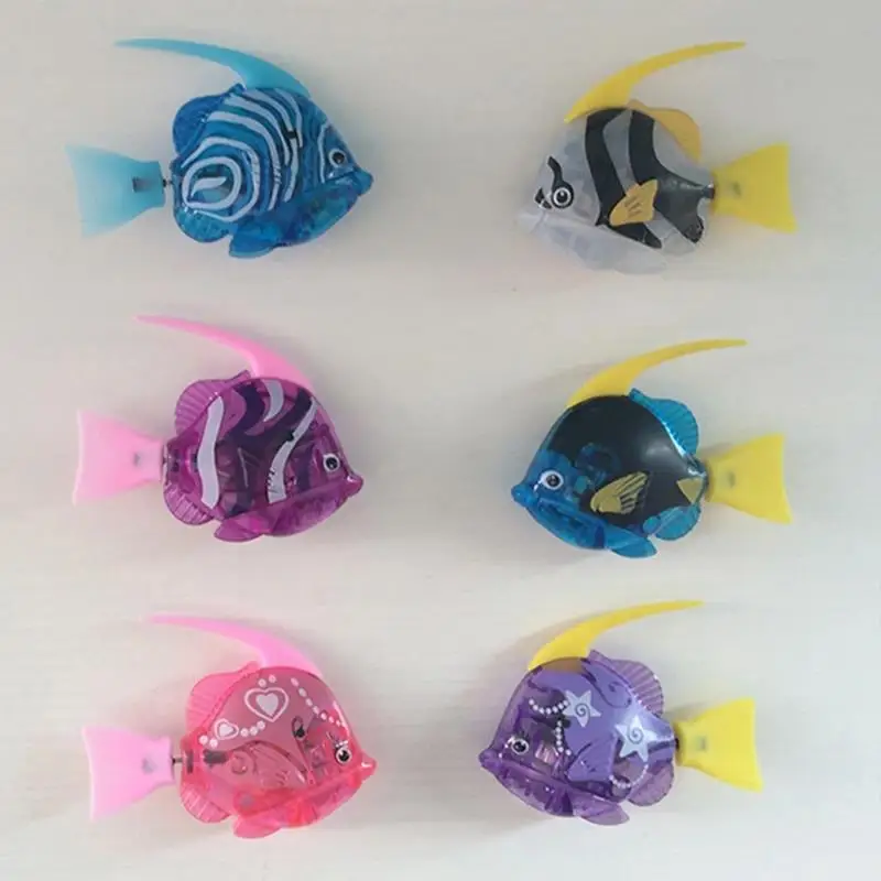 Elektros Žuvų Žaislas, Tikroviški Žuvų Žaislas Katė Žaislas su LED Šviesos, Vandens Aktyvuotas LED Plaukimo Žuvų Žaislas Kačiukas Katė Juokingi Žaislai Coxeer 2