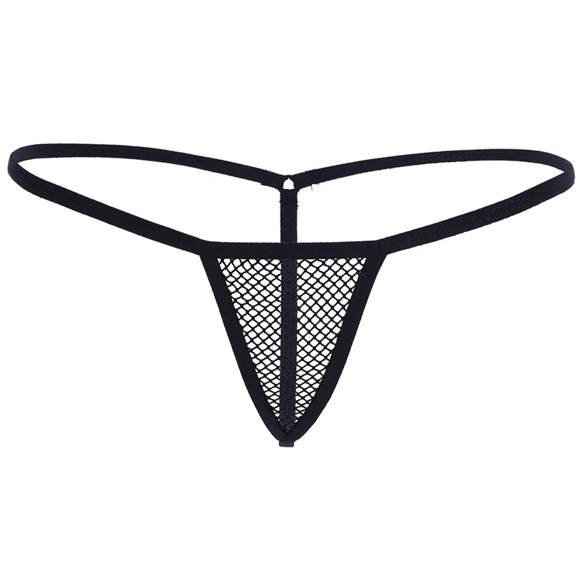 IEFiEL Seksuali Moteris Panele apatinis Trikotažas Mažas Kilimas Tinklinio G-string Bikini ir Apatinius, apatinės Kelnės Trikampis Kelnaitės už naktiniai drabužiai Sleepwear 2