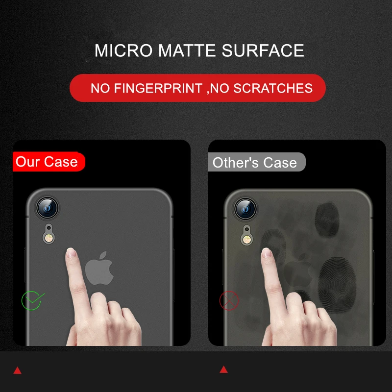 MaxGear Ultra Plonas Matinis Hard Case For iPhone 5 5S SE 6 6S 7 8 Plus Ultra Plonas Skaidrus PP Galinį Dangtelį 