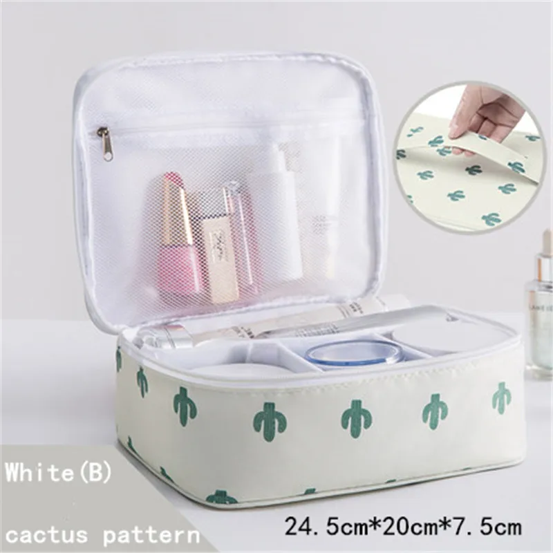 Moterų Kosmetikos Krepšys Nešiojamų Didelės talpos Kelionės Plovimo Maišelis Multi-funkcija Mielas Kosmetikos Saugojimo Krepšys Kosmetikos Organizatorius 1